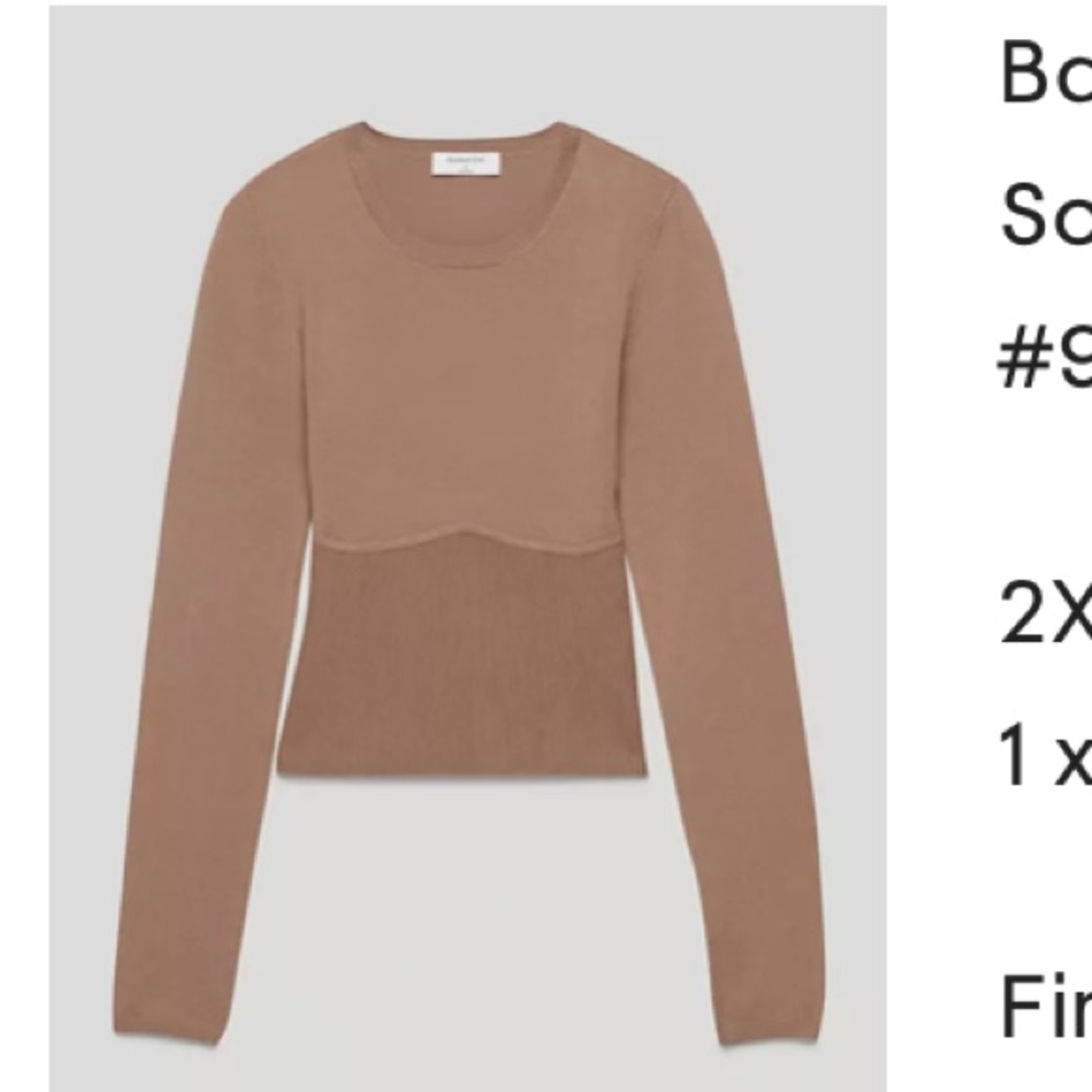 Babaton sculpt long sleeve top